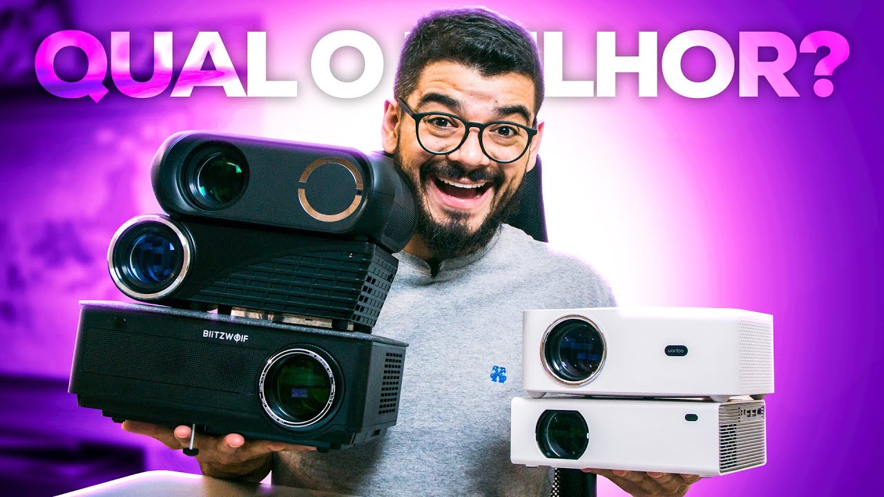 QUAL O MELHOR PROJETOR Custo x Benefício? Comparativo com 5 modelos ...